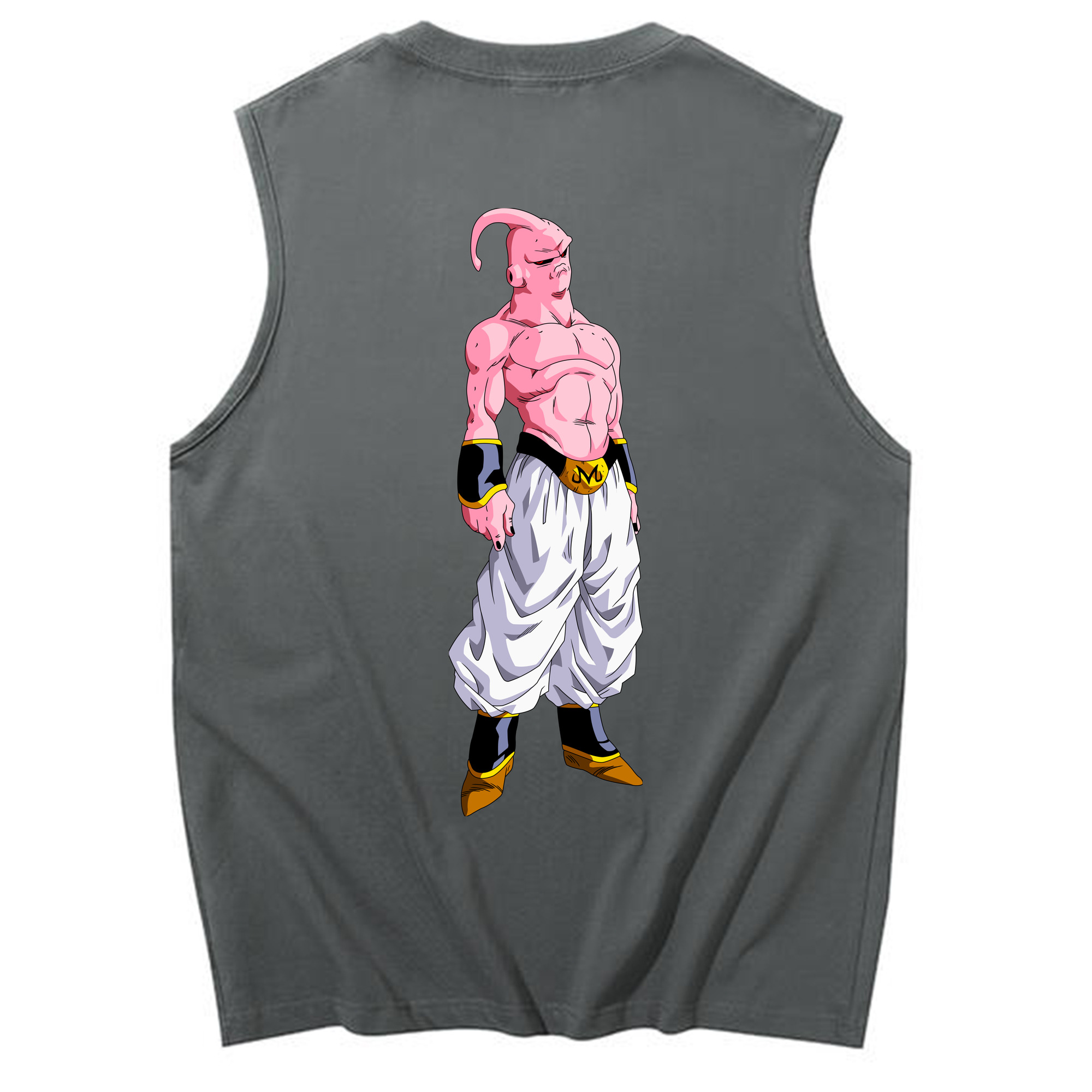 （画像用） ドラゴンボール 魔人ブウ DRAGON BALL Majin Buu コットン100％タンクトップ（背面プリント）